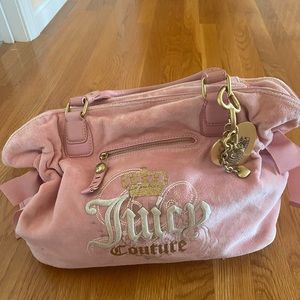Rare baby pink juicy couture tote bag